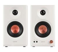Edifier Enceinte connectée Hi‑Fi MR3 – Hi‑Res, Bluetooth V5.4, 2x18W, RCA/AUX, Blanc