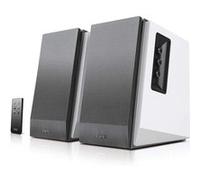 Edifier Enceintes de bibliothèque actives R1700BT Bluetooth 2.0 66W RMS Coffrage bois Blanc/Argenté