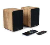 Enceintes de bibliothèque, Caisson Bois COSY - 100W - Thomson WS602DUO - Bluetooth 5.0, Entrée optique câble inclus