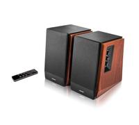 Enceintes de Bibliothèque actives Edifier R1700BTs - Bluetooth v5.0, 2.0 Enceinte de Moniteur de Studio en Champ Proche Sans Fil - 66 W RMS avec Sortie de Ligne de Caisson de Basses - Boîtier en Bois