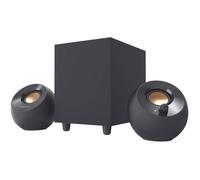 Enceintes de bureau USB 2.1 - SWROSE - Creative Pebble Plus - Caisson de basse downfire - Haut-parleurs orientés à 45°