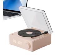 Enceintes de tourne-disque | Enceinte verticale sans fil de 10 m | Enceinte intelligente avec réveil | Pour vélo, cour, plage, randonnée, feu de camp, maison, chambre à coucher, fête, voyage en plein