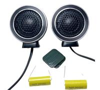 Enceintes de Voiture Tweeter Haut-Parleur Coque en Aluminium pour Voiture, Audio modifié Universel, fièvre, Tweeter Facile à Installer, Ensemble de Haut-parleurs stéréo HiFi avec condensateur.
