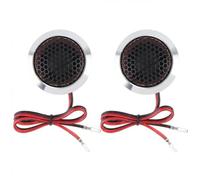 Enceintes de Voiture Tweeter Haut-Parleur Lot de 2 Mini Haut-parleurs Tweeter à dôme Haute efficacité en Alliage d'aluminium, 1,5 Pouce, 180 W, 12 V, pour système Audio de Voiture