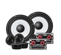 Enceintes de Voiture Tweeter Haut-Parleur Système de Haut-parleurs pour Voiture, 6,5 Pouces, 2 Voies, pour portière de véhicule, Ensemble Audio stéréo HiFi avec Tweeter et Filtre