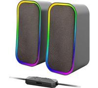 Enceintes Gaming Stéréo TOKEN RVB, Noir G