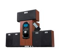Enceintes Genius 5.1 SW-HF5.1 6000 - Puissance 200W - Basses puissantes - Télécommande
