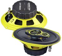 Ground Zero GZCF 7104XSPL- Haut-parleur 4 voies 300 W RMS 200 W 18 x 25 cm