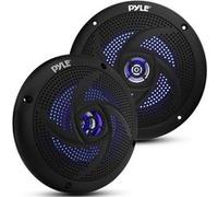 Pyle Haut-parleurs Marins Étanches 6.5 Pouces - Style Épuré à Profil Bas pour Tour de Wakeboard et Système de Son Stéréo Extérieur Résistant aux Intempéries, Puissance de 240 Watts - Une Paire - Noir