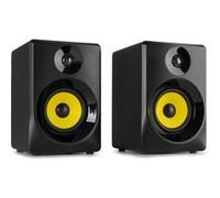 VONYX SMN40B Enceintes Monitoring - Paire d'Enceintes de Studio 4”, Puissance 100 Watts Max, Réglages Graves et Aigus, Qualité Idéale pour Mastering en Studio