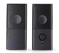 Enceintes Nedis Ksanux - Kit d'enceintes 2.0 (6W RMS) - Noir - Entrée de ligne audio - Haut-parleur 2"" - Active