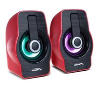ENCEINTES ORDINATEUR Audiocore Audiocore AC855 R Haut-parleurs d\ordinateur 6W USB Noir-Rouge (Rouge)339