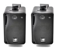 Enceintes passives 3 voies e-audio - modèle mini - 80W - ABS noir