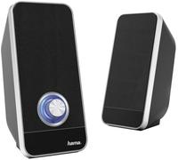 Enceintes PC Hama filaire 6 W noir, argent 1 pc(s)