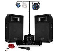 Enceintes sono Ibiza Sound DJ300-N-MONTANA-DERBY-AYDEN-LS10 Fixe Changement de couleur- Etrier de fixation pour portique- Afficheur LCDDERBY KOLOR- 4 LEDs RGBW - Mode de fonctionnement auto ou contrôl