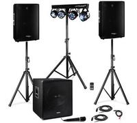Enceintes sono Vonyx DISCO15B-SS01B-SMWBA18-MIC-CABLES Vonyx