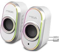 Enceinte Gaming RGB - Spirit of Gamer - FANATIC 500 ARTIC - Bluetooth 5.1 - 12W Crête - Compacte