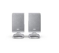 SHARP HT-SPR52021(SL) 2.0.2 Enceinte Surround sans Fil, 200 W, Compatible Q Soundbar, Prise en Charge des formats Audio Dolby Atmos/DTS:X, Argent