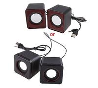 Enceintes USB 2.0 pour ordinateur portable, PC, MP3, haut-parleur multimédia, couleur aléatoire