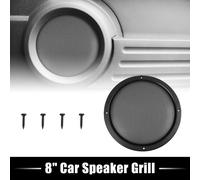 Enceintes voiture Noir Maille acier Couverture Grille Protecteur 20.32cm