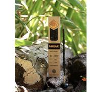 Encens Ambre Naturel - 100% Écologique - Fait Main en Argentine - Résine Naturelle, Charbon et Sel - Durable et Respectueux de l’Environnement - 8 Bâtonnets Longue Durée - 13 di Ilaria