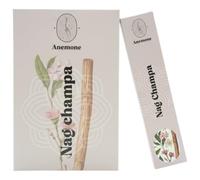 Encens Anemone - 100% Naturel & Artisanal | Parfum Frais et Purifiant (12 boîtes, Nag Champa)