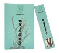 Encens Anemone - 100% Naturel & Artisanal | Parfum Frais et Purifiant (12 boîtes, Sandalwood)
