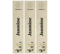Encens Anemone - 100% Naturel & Artisanal | Parfum Frais et Purifiant (3 boîtes, Jasmin)