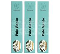 Encens Anemone - 100% Naturel & Artisanal | Parfum Frais et Purifiant (3 boîtes, Palo Santo)