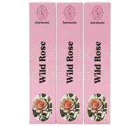 Encens Anemone - 100% Naturel & Artisanal | Parfum Frais et Purifiant (3 boîtes, Rose Sauvage)