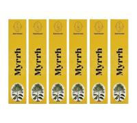 Encens Anemone - 100% Naturel & Artisanal | Parfum Frais et Purifiant (6 boîtes, Myrrhe)