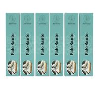 Encens Anemone - 100% Naturel & Artisanal | Parfum Frais et Purifiant (6 boîtes, Palo Santo)