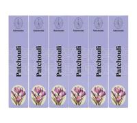 Encens Anemone - 100% Naturel & Artisanal | Parfum Frais et Purifiant (6 boîtes, Patchouli)