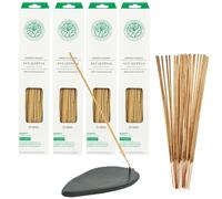 Encens Aromathérapie Eucalyptus 100 bâtonnets incl. porte-encens en stéatite