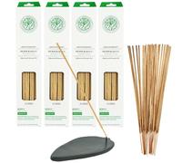Encens Aromathérapie Menthe Poivrée 100 bâtonnets incl. porte-encens en stéatite