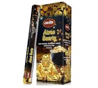 Encens Attire la chance AUM Fragrances - Boîte de 6 boîtes d'encens de 20 bâtonnets - Bonne chance, satisfaction et bonne humeur - HOSTENATURA