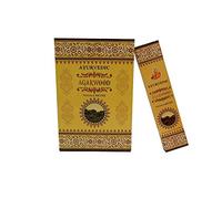 Encens Ayurvedic Masala Incence Agarwood 12 Boîtes de 15 Bâtonnets roulés à la main