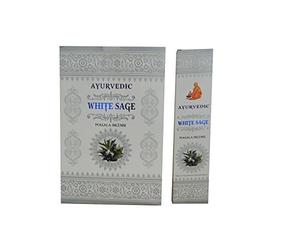 Encens Ayurvedic Masala Incence White Sage sauge blanche Boîte de 15g
