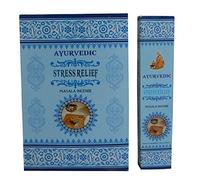 Encens Ayurvedic STRESS RELIEF Masala 12 Boîtes de 15 Bâtonnets