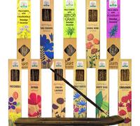 Encens biologique, encens naturel, encens, non toxiques : lot de 6 paquets + brûleur d'encens, aromathérapie, relaxation, méditation.
