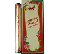 Encens Bois de Santal Mysore India Box de 6 x 20 bâtonnets = 120 bâtonnets