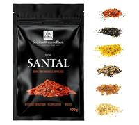 Encens Bois de Santal résine 100% Naturel et Authentique 100 GR pour Fumigation Brule Parfum ou Encensoir Nettoyage énergétique - réconciliation - Réussite - Alternative Encens Baton-Cone