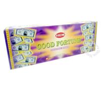 Encens BONNE FORTUNE * GOOD FORTUNE *lot de 6 boites x 20 bâtons = 120 bâtons d'encens indien