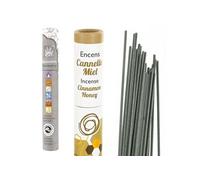 Encens Cannelle-Miel-Fenouil 30 bâtonnets + encens ayurvédique 14 bâtonnets - Les