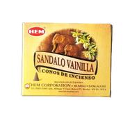 Encens Cônes Santal Vanille