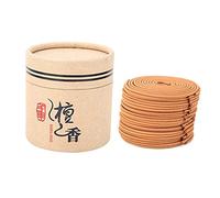 Encens en Bois de Santal, 48 Assiettes par Boîte, Durée de Combustion 4 Heures, Aromathérapie Naturelle pour Intérieur