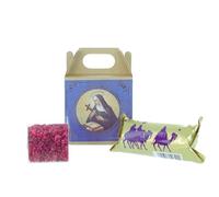 Encens en Boite avec Charbon Sainte Rita Senteur Rose - Encens en Grains - Culte Chrétien en