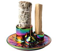 Encens en Céramique - Élégant, Brûleur De Taches De Sauge, Support De Bâton | Yoga Aroma Ritual Calme pour Studios De Yoga, La Méditation, Salles De Lecture, Salles De