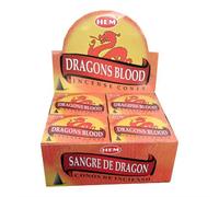 Encens Hem cônes - Dragons Blood ou Sang du Dragon - Lot de 3 boites de 10 cônes - Livraison Gratuite