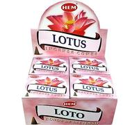 Encens Hem - Lotus - 4 boîtes de 10 cônes.